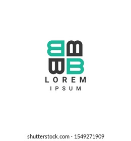 ICON B LOGO DESIGN TEMPLATE ELEMENTS