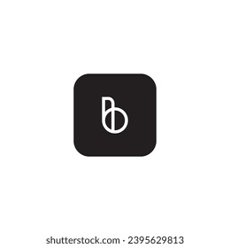 icon b modern, simple, abstract