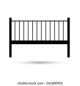 Icon baby bed black on a white background.