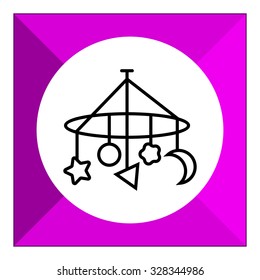 Icon of baby bed carousel