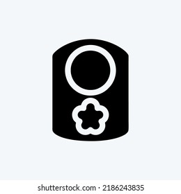 Icon Baby Bib. suitable for Kids symbol. glyph style. simple design editable. design template vector. simple illustration