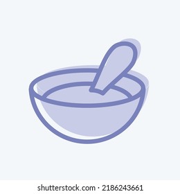 Icon Baby Cereal. suitable for Kids symbol. two tone style. simple design editable. design template vector. simple illustration