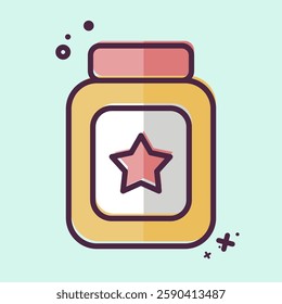 Icon Baby Food. related to Kindergarten symbol. MBE style. design editable