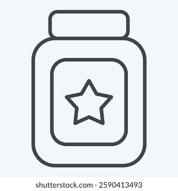 Icon Baby Food. related to Kindergarten symbol. line style. design editable
