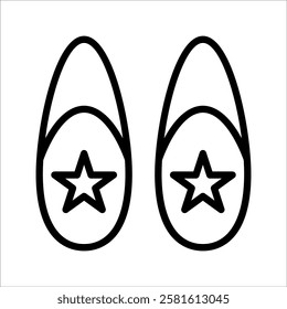 Icon Baby Girl's Shoes. suitable for Baby symbol. glyph style. simple design editable. design template vector. simple symbol illustration, with white background