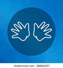Icon of baby hands