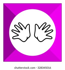 Icon of baby hands