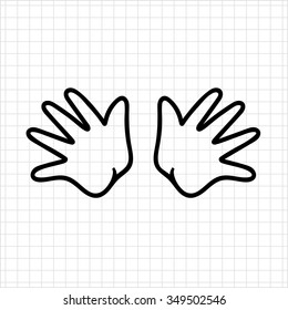 Icon of baby hands