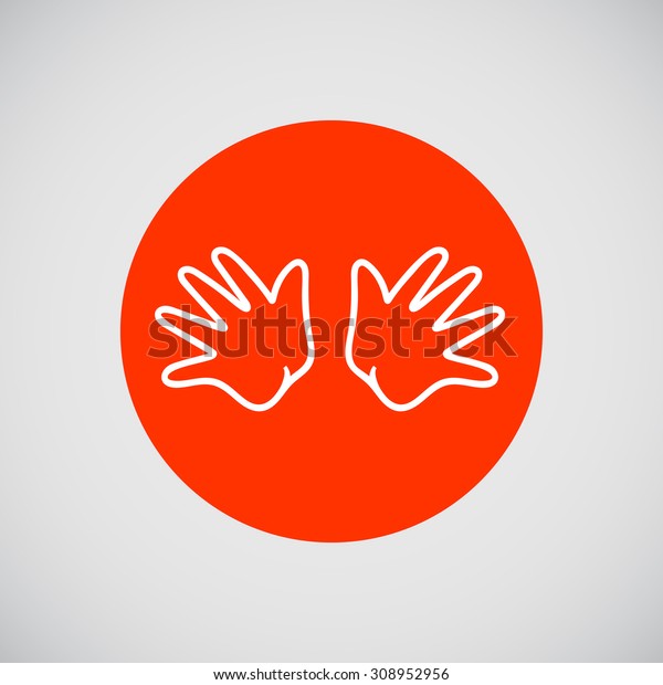 Download Icon Baby Hands Stock Vector (Royalty Free) 308952956