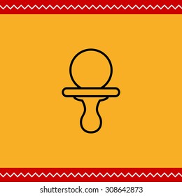 Icon of baby pacifier