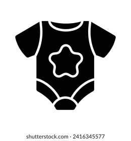 Icon of baby romper in modern style, baby dress vector design