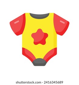 Icon of baby romper in modern style, baby dress vector design