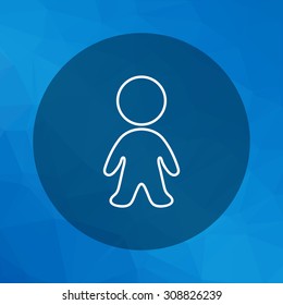 Icon of baby silhouette