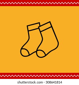 Icon of baby socks pair