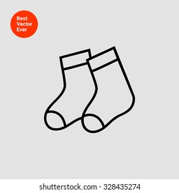 Icon of baby socks pair
