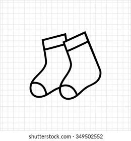 Icon of baby socks pair
