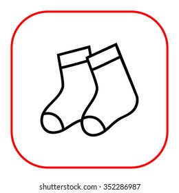 Icon of baby socks pair