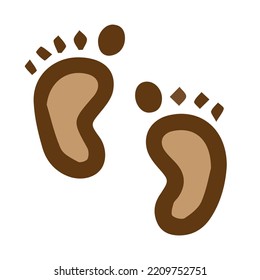 the icon of a baby's feet, usually captured when a newborn is born.