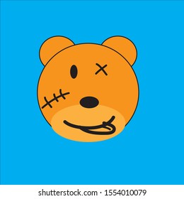 icon backgrond bear picture blue
