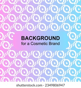 Icon background for cosmetic brand. Logo pattern design. Vector design. Smapoo, moisturizer, cream branding. Elegant background for cosmetic ads