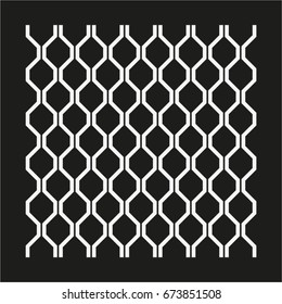 Icon, background, lattice, metal fence  fence White on black . Vector illustration for web design