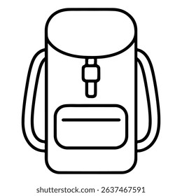 icon Backpack Climbing  on white background vector
Vector line icon rock climbing, mountaineering, tourism
