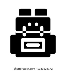Icon Backpack With Style Single Glyph