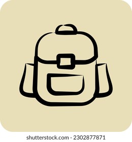 Symbolhintergrund. geeignet für Bildungs-Symbol. handgezeichnet. einfaches Design bearbeitbar. Designvorlage