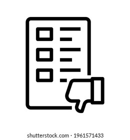 Icon Bad Comment With Style Outline