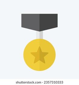 Icon Badge 4. related to Award symbol. flat style. simple design editable. simple illustration