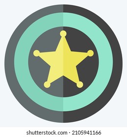 Icon Badge - Flat Style - Simple illustration, Good for Prints , Announcements, Etc