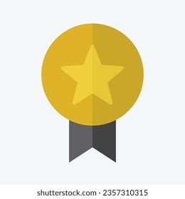 Icon Badge. related to Award symbol. flat style. simple design editable. simple illustration