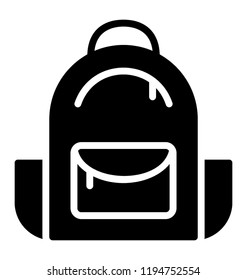 Icon of a bag depicting backpack