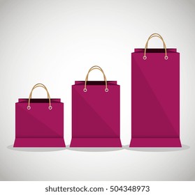 icon bag fuchsia shop paper design