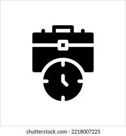 Icon Bag Glyph, Flat Icon Logo Illustration Vector Isolated. Suitable for Web Design, Logo, App.