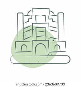 Icon Baghdad. related to Capital symbol. Color Spot Style. simple design editable. simple illustration