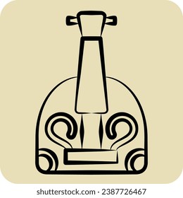 Icon Balalaika. related to Russia symbol. hand drawn style. simple design editable. simple illustration