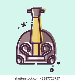 Icon Balalaika. related to Russia symbol. MBE style. simple design editable. simple illustration