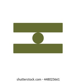 Icon balance. Flat design.