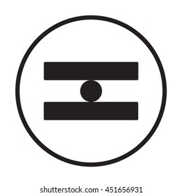 Icon balance. Flat design.