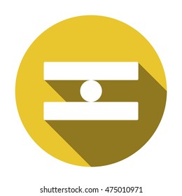 Icon balance. Flat design.