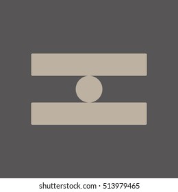 Icon balance. Flat design.