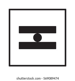Icon balance. Flat design.
