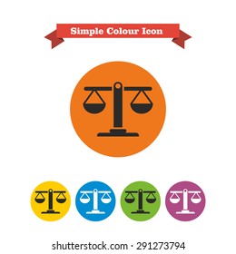 Icon of balanced scales