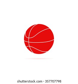 Icon ball for basketball.