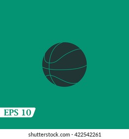 Icon ball for basketball.