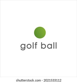 icon ball golf green color.