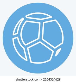 Icon Ball. suitable for Baby symbol. blue eyes style. simple design editable. design template vector. simple symbol illustration