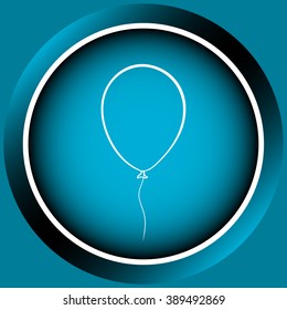 Icon with a balloon contour