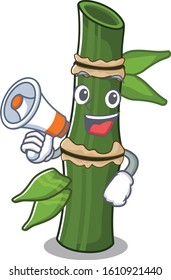 An icon of bamboo having a megaphone